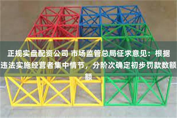 正规实盘配资公司 市场监管总局征求意见：根据违法实施经营者集中情节，分阶次确定初步罚款数额
