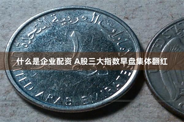什么是企业配资 A股三大指数早盘集体翻红