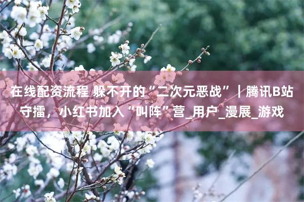 在线配资流程 躲不开的“二次元恶战”｜腾讯B站守擂，小红书加入“叫阵”营_用户_漫展_游戏